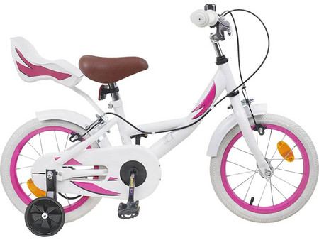 vidaXL 42009451 Παιδικό Ποδήλατο Πόλης 14" Λευκό