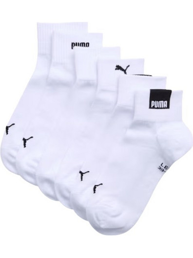 Puma Ανδρικές Κάλτσες Κοντές με Σχέδια Λευκές 3Pack 947562-03