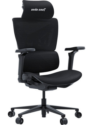 Anda Seat X-Air Pro XL Καρέκλα Gaming Mesh με Ρυθμιζόμενα Μπράτσα Μαύρη 278-86-ADSXAPROBK