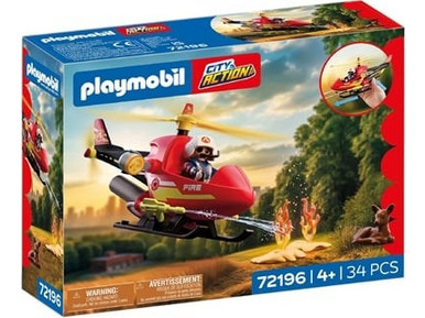 Playmobil City Action Ελικόπτερο Πυροσβεστικής για 4+ Ετών 72196