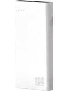 Ezra PB126 Power Bank 10000mAh 10W με Θύρα USB-A & Θύρα USB-C White