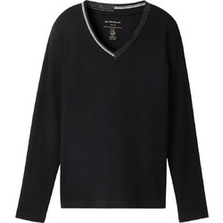 Tom Tailor Γυναικείο Χειμερινό Top Μαύρο 1044160-14482