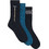 Hugo Boss Ανδρικές Κάλτσες Ψηλές Royal Blue Μαύρες 50547916-961