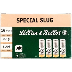 Sellier & Bellot Φυσίγγια Μονόβολα 16Cal 27gr 5τμχ
