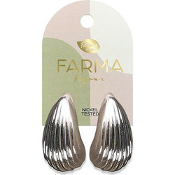 Farma Bijoux Γυναικεία Σκουλαρίκια Κρεμαστά από Ορείχαλκο Ασημί 104332