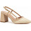 Verde Γόβες Slingback Δερμάτινες με Χοντρό Ψηλό Τακούνι Μπεζ 28-0004232