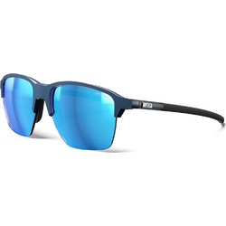 Julbo J5891112 Ανδρικά Γυαλιά Ηλίου Τετράγωνα Κοκάλινα Μαύρα με Μπλε Φακό