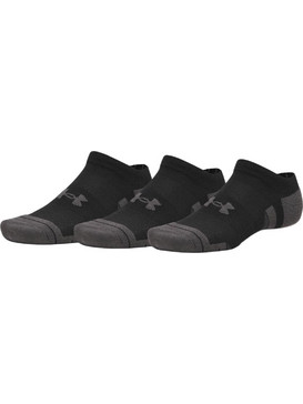 Under Armour Performance Ανδρικές Κάλτσες Κοντές με Σχέδια Μαύρες 3Pack 6015136-008