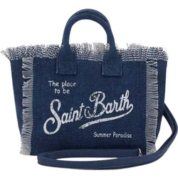 Mc2 Saint Barth Vanity Υφασμάτινη Τσάντα Θαλάσσης Ώμου Navy Μπλε VAMI001-02582L
