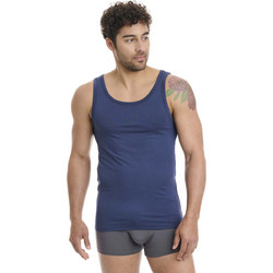 Walk Αμάνικο Ανδρικό Φανελάκι Bamboo Navy Μπλε W1992-03