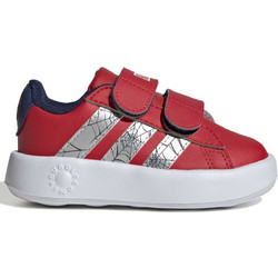 Adidas Marvel Spider-Man Grand Court Παιδικά Sneakers Κόκκινα Ασημί KI9193