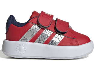 Adidas Marvel Spider-Man Grand Court Παιδικά Sneakers Κόκκινα Ασημί KI9193