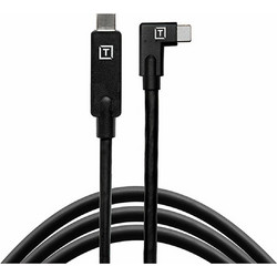 Tether Tools CUC15RT-BLK Angle 90° USB-C to USB-C 4.6m Black