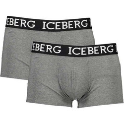 Iceberg Ανδρικά Μποξεράκια Σετ 2Pack Γκρι ICE1UTR02