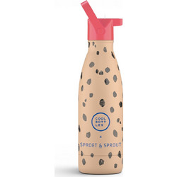 Cool Bottles Chocolate Chips Παιδικό Παγούρι Θερμός Ανοξείδωτο BPA Free Σομόν 350ml