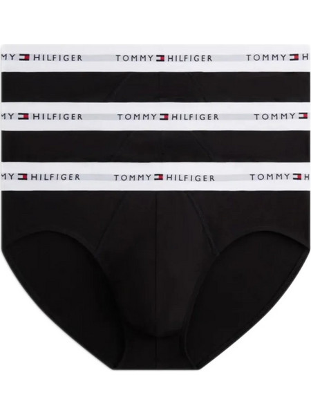 Tommy Hilfiger Ανδρικά Σλιπ Βαμβακερά Μαύρα 3Pack UM0UM03876-0XZ