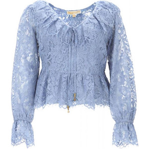 Michael Kors Γυναικείο Καλοκαιρινό Crop Top Γαλάζιο MS640YJKQ9 Michael Kors Γυναικείο Καλοκαιρινό Crop Top Γαλάζιο MS640YJKQ9