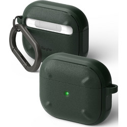 Ringke Onyx MagSafe Θήκη TPU με Γάντζο για Apple AirPods Pro 3 Σκούρη Πράσινη