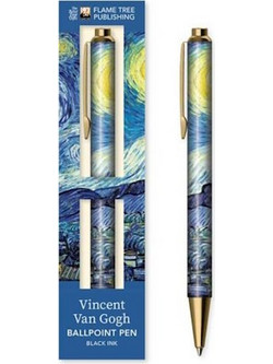 Flame Tree Publishing Vincent Van Gogh - The Starry Night Στυλό Διαρκείας Μαύρο