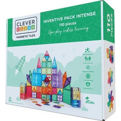 Cleverclixx Magnetic Tiles Inventive Pack Intense