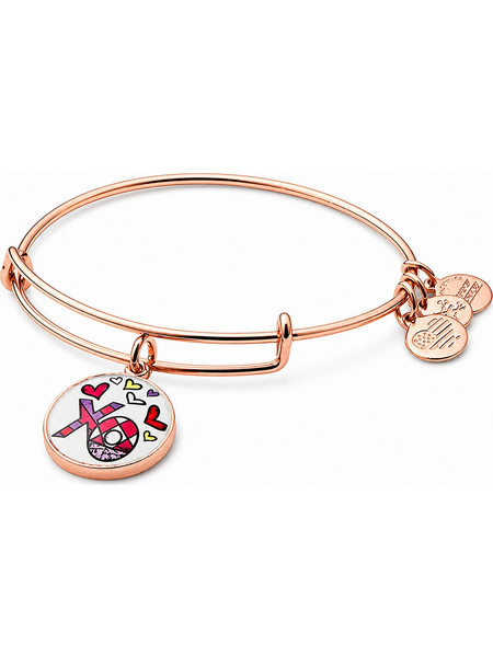 Alex and Ani Γυναικείο Βραχιόλι Βέργα Ροζ Χρυσό AS17RB02SR