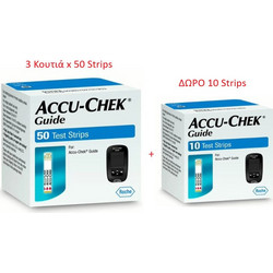 Roche Accu-Check Guide Ταινίες Μέτρησης Σακχάρου 16τμχ