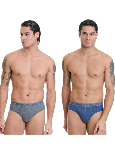 Walk Ανδρικά Σλιπ Βαμβακερά 2Pack W1757-0649