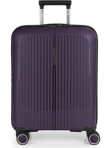 Gabol Brooklyn 123922-029 Βαλίτσα Καμπίνας 55x40x22cm με 4 Ρόδες Μωβ Μαύρη