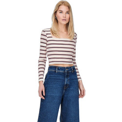 Only Γυναικείο Χειμερινό Crop Top Βαμβακερό Μπεζ 15251699