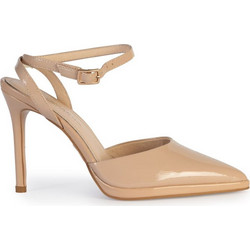 Versace 19V69 Γόβες Slingback Λουστρίνι με Τακούνι Στιλέτο με Φιάπα Μπεζ AM4C193-834
