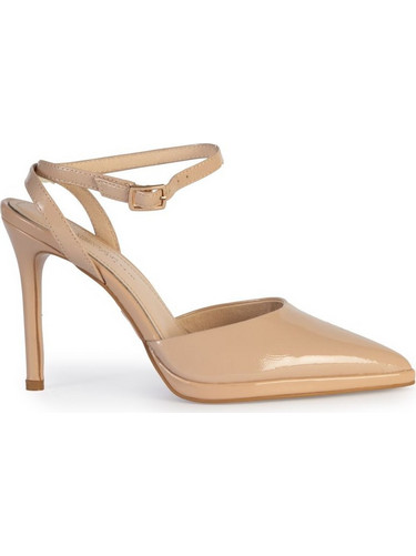 Versace 19V69 Γόβες Slingback Λουστρίνι με Τακούνι Στιλέτο με Φιάπα Μπεζ AM4C193-834