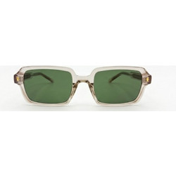 Enzo SZ8823 C5 Γυναικεία Γυαλιά Ηλίου Τετράγωνα Κοκάλινα Κίτρινα με Πράσινο Φακό