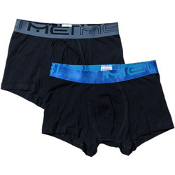 Mei Ανδρικά Μποξεράκια Σετ 2Pack Μαύρα 177-5