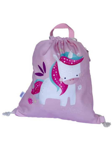 Sassi Sparkly the Unicorn Παιδική Τσάντα Πλάτης Γυμναστηρίου Μωβ DB3499