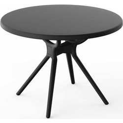 Himalaya Himalaya Στρογγυλό Τραπέζι Κήπου Μαύρο 80x71cm 2ETABHIM-BL