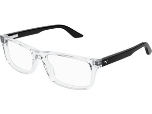 Puma PJ0009O 010 Ανδρικός Σκελετός Γυαλιών Οράσεως Κοκάλινος Μαύρος Διαφανής