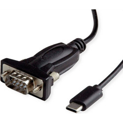 Value 12.99.1162 Καλώδιο RS-232 DB9 Male to USB-C 1.8m Black
