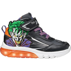 Geox Batman Παιδικά Sneakers Μποτάκια με Φωτάκια Μαύρα Πράσινα Πορτοκαλί J66LBG0BC14C0038