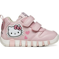 Geox Iupidoo Hello Kitty Παιδικά Sneakers Ροζ B6558A05402C8004