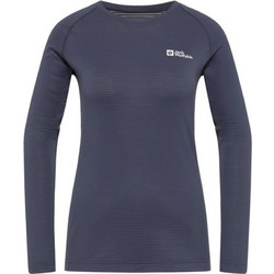 Jack Wolfskin Γυναικείο Αθλητικό T-Shirt Ισοθερμικό Ανθρακί A60319-1388