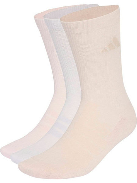Adidas Ανδρικές Κάλτσες Ψηλές Λευκές Μπεζ Ροζ 3Pack KQ6761