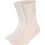 Adidas Ανδρικές Κάλτσες Ψηλές Λευκές Μπεζ Ροζ 3Pack KQ6761