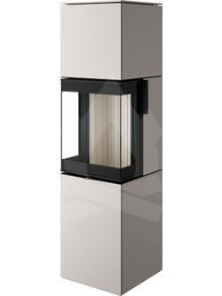 Spartherm Trico S Steel Pearl Ivory Eboris 1300 Ατσάλινη Ξυλόσομπα Αερόθερμη 7.8kW