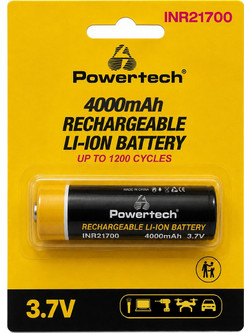 Powertech Rechargeable INR21700 4000mAh 1τμχ