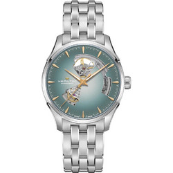 Hamilton Jazzmaster Open Heart Ανδρικό Ρολόι Αυτόματο με Ασημί Μεταλλικό Μπρασελέ H32675141