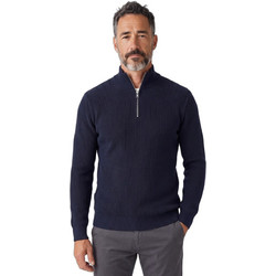Ben Tailor Ανδρική Πλεκτή Μπλούζα με Φερμουάρ Navy Μπλε BENT.1880