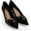 Zak Shoes Γόβες Λουστρίνι με Τακούνι Στιλέτο με Στρας Μαύρες SD38010