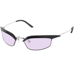 Prada PRB50S TZM40J Γυναικεία Γυαλιά Ηλίου Οβάλ Μεταλλικά Ασημί με Ροζ Φακό