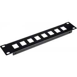 Equip EZKP-10-B Patch Panel Keystone Rack 1U 10" 8 Θυρών
