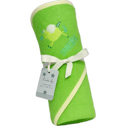 Beboulino Unicorn Βρεφικό Μπουρνούζι Κάπα Lime 75x75cm